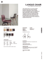 Обеденный стул Langue Original