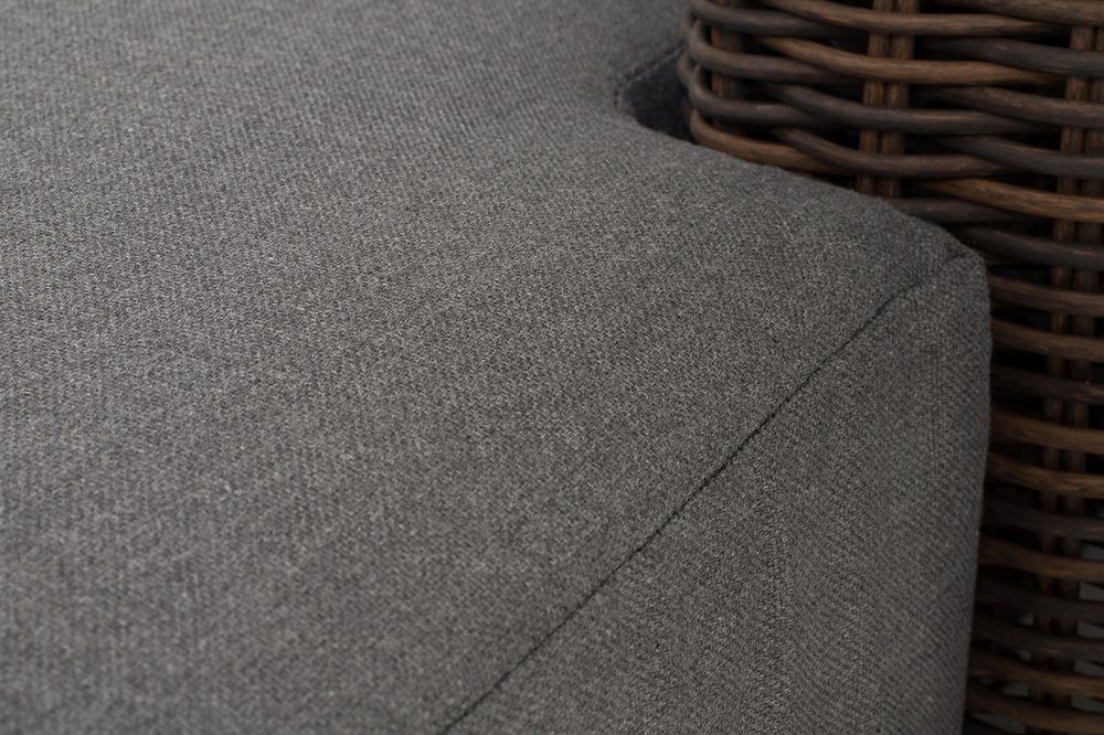 "Капри" кушетка из искусственного ротанга, цвет коричневый