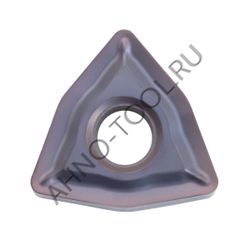 Пластина твердосплавная ISO WNMG060408-MFA APM20B AHNO по жаропроч. и нерж.стали, получистовая