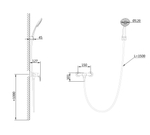 Смеситель для душа WONZON & WOGHAND, Темный графит (WW-4540-BGG)