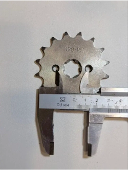 Звезда ведущая для питбайка, мопеда (428-16Т) 17мм сталь
