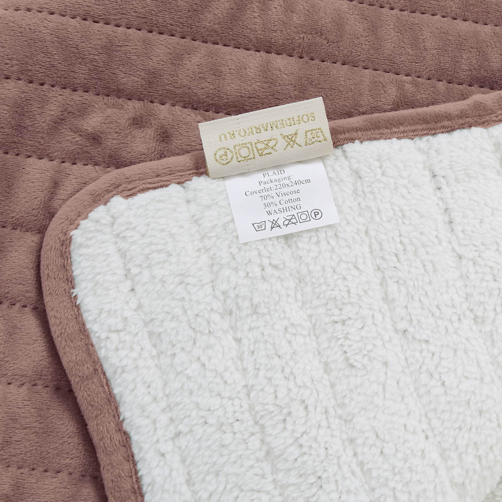 Плед 220х240 Sofi De MarkO Либерти розовый