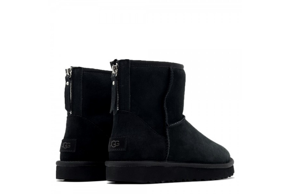 UGG Classic Mini Zip II Black (без камней)