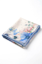 8442 Платок женский (голубой принт)