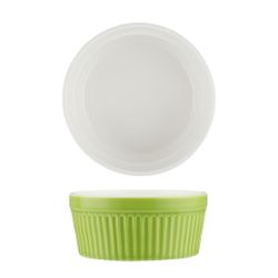 Салатник соусник для подачи 400 мл d 12 см h5,5 см круглый зеленый Рамекин фарфор P.L. [6]