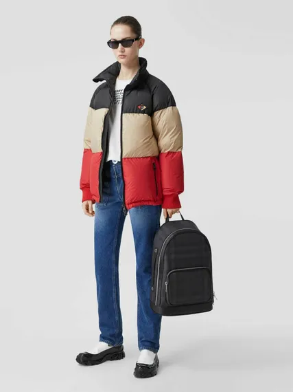 Рюкзак в клетку Burberry London Check серый