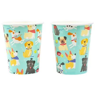 Стаканы бумажные «Милые собачки», 250 мл, 6 шт
