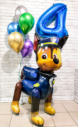 Набор шаров "Щенячий патруль на 4 года"