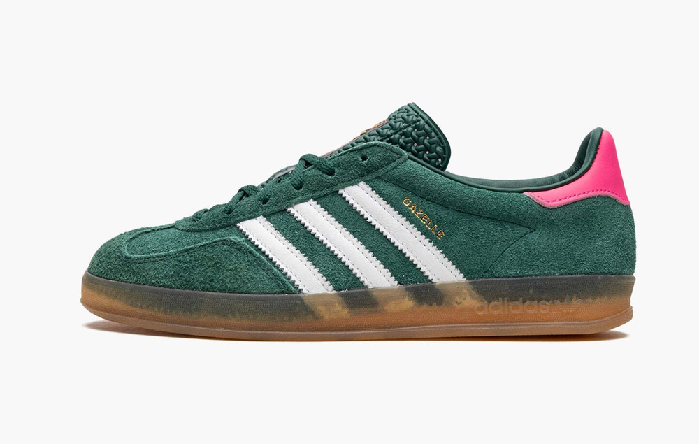 Adidas Gazelle Indoor "Collegiate Green Lucid Pink"