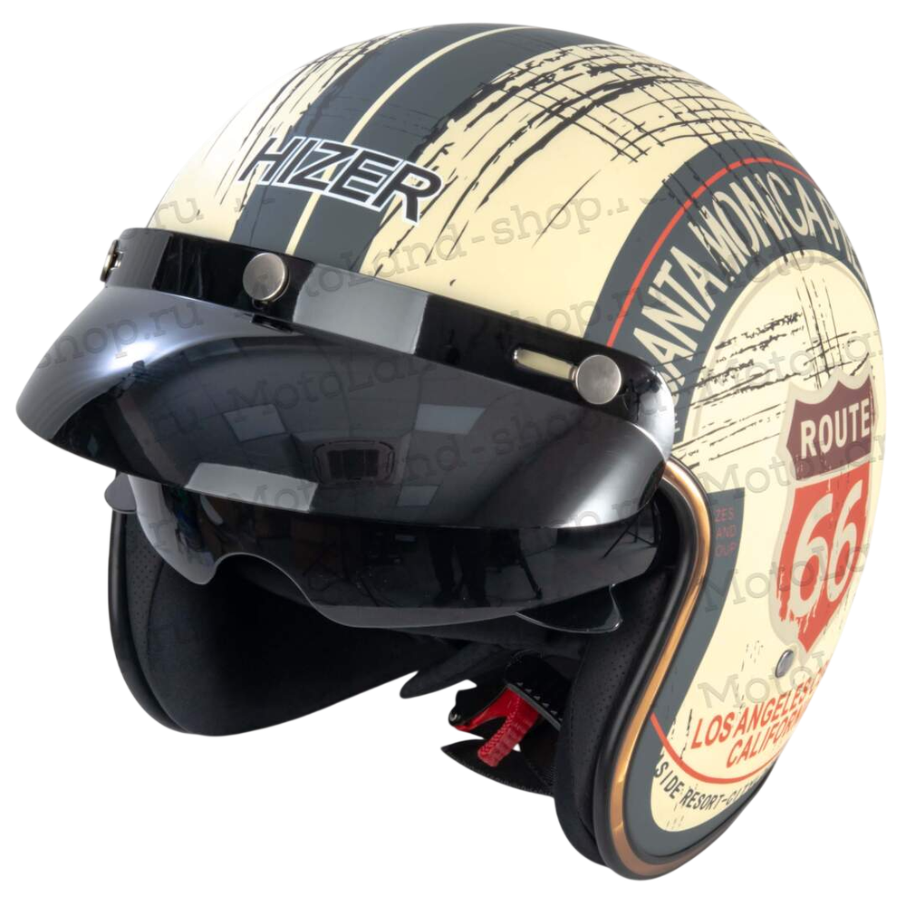 Шлем мото открытый HIZER J510 №1 (XL)