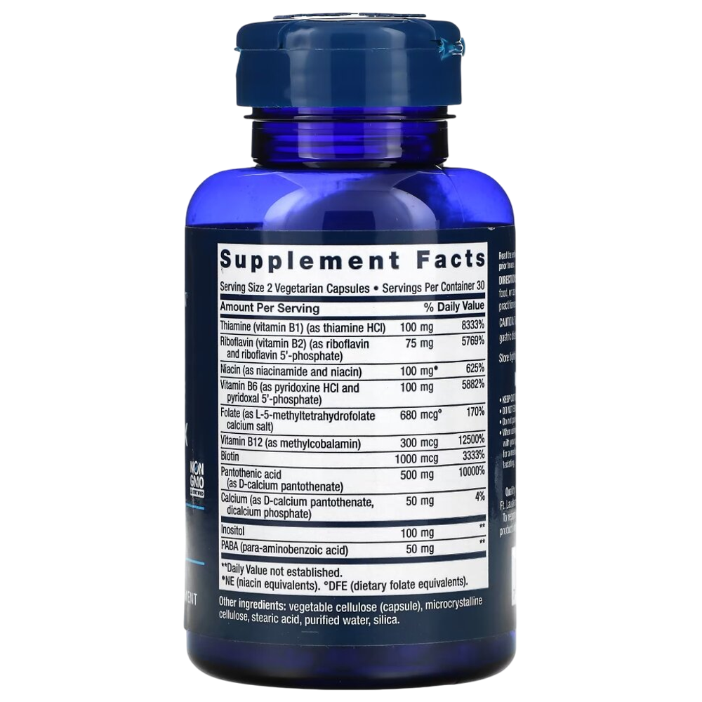Life Extension BioActive Complete B-Complex 60 veg capsules, B - Комплекс