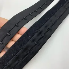 Крючки на ленте двухрядные черные, Arta-F