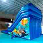 Водная горка "Звериный аквапарк Экстра" с бассейном, 9*4*4.8 м