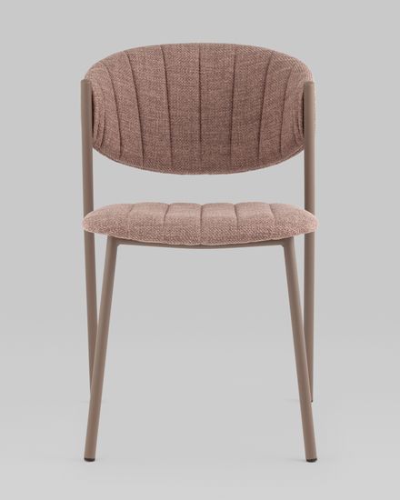 Стул Харпер ткань рогожка капучино каркас бежево-серый матовый