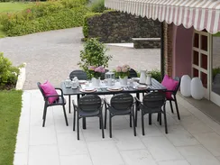 Стол раздвижной Alloro 140-210х100 см, антрацит