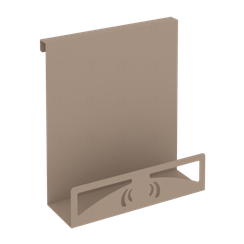 Навесной лоток для бумаг вертикальный узкий MAN-22 Металл Мокко 230*100*250