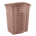 Корзина для белья 60л цвет капучино