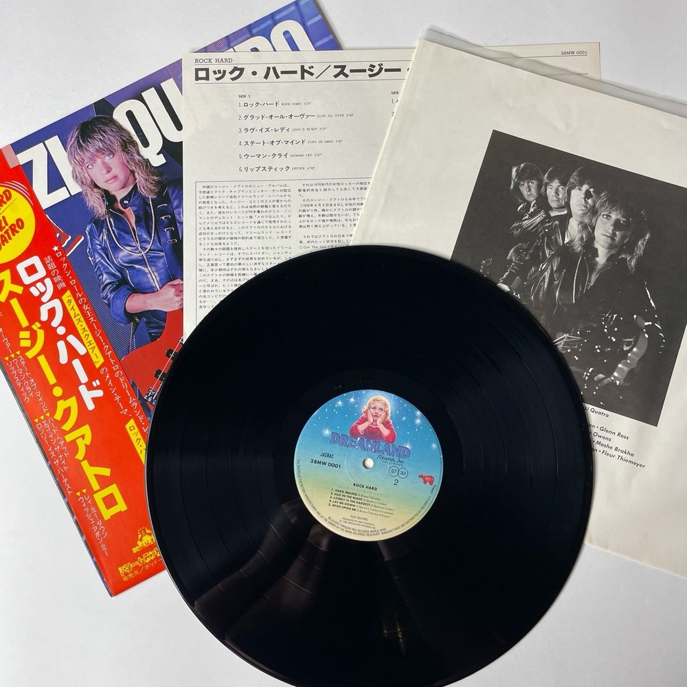 Винтажная виниловая пластинка LP Suzi Quatro Rock Hard (Japan 1980) (Obi)