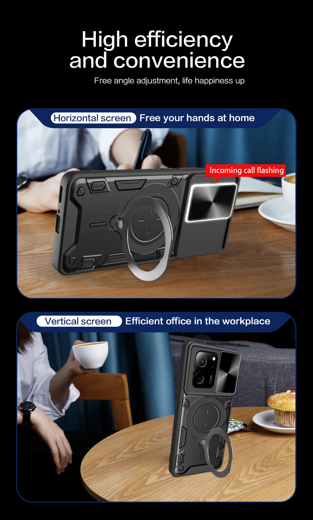 Чехол с кольцом Big Ring Case для Xiaomi 13T (Pro)