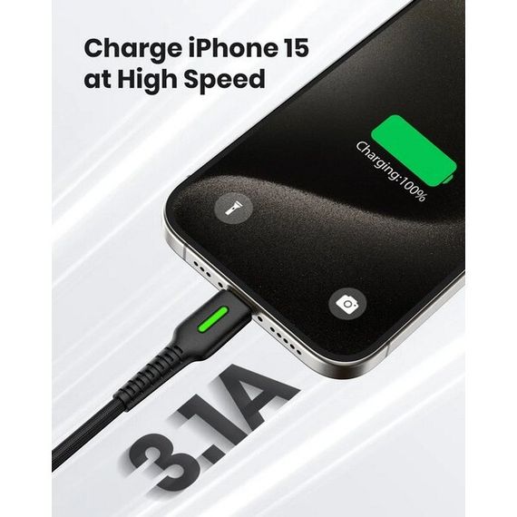 Набор кабелей INIU USB-A - USB-C 3 шт. (D3C-3P) Black / Черный