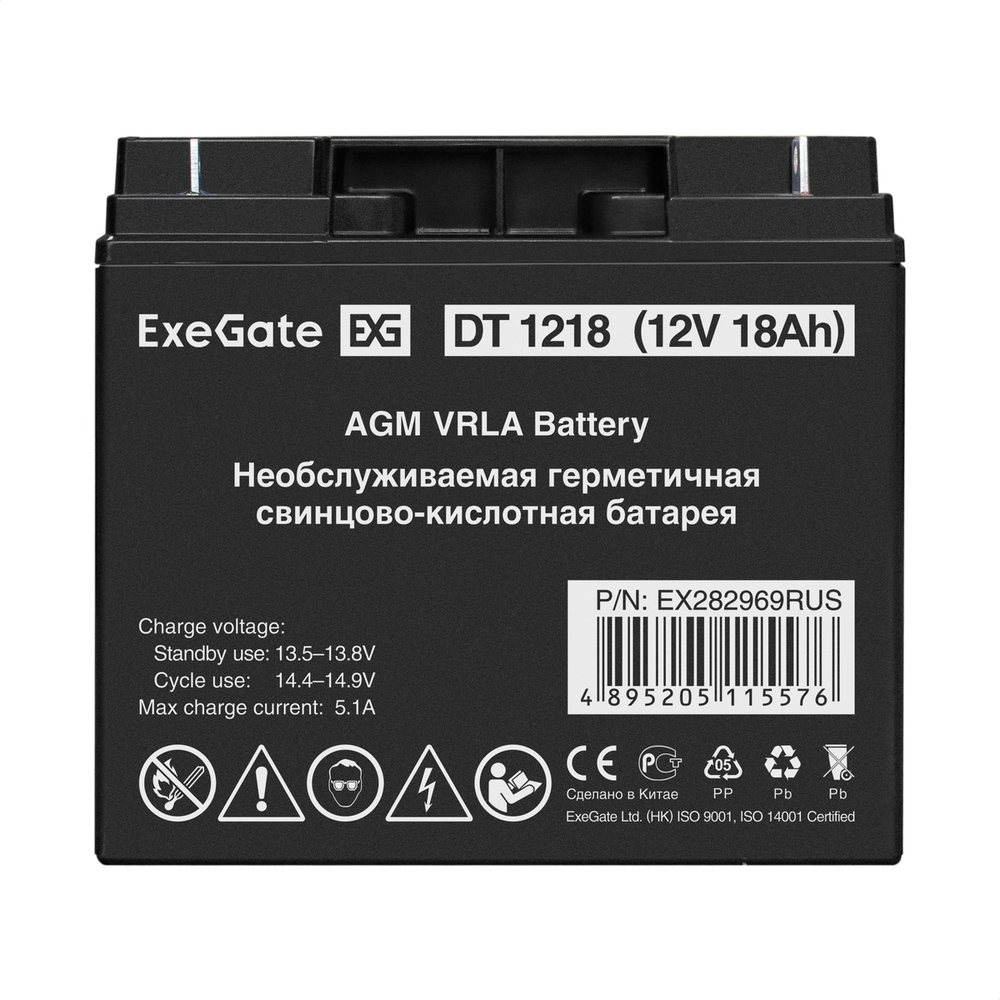 Батарея аккумуляторная  Exegate DT 1218