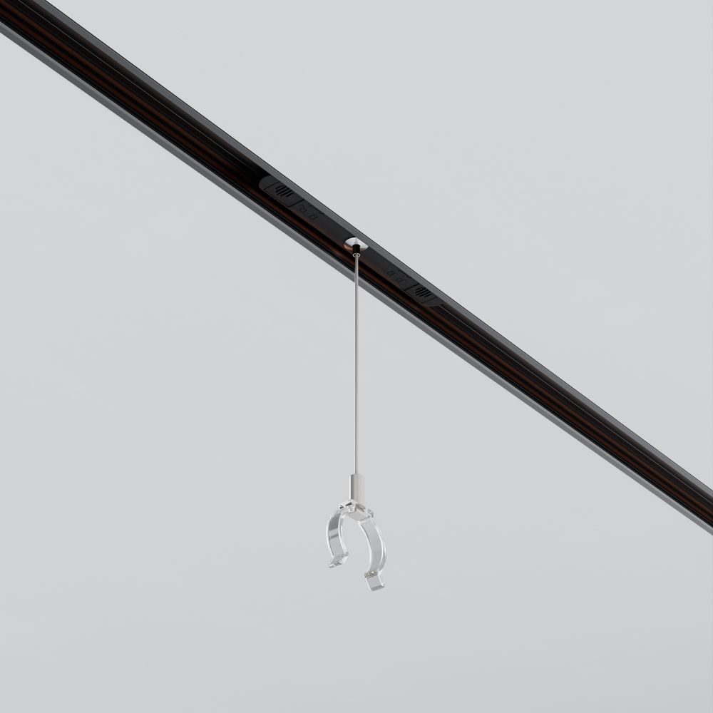 Коннектор с тросовым подвесом Tau в шинопровод Maytoni   TRA101SWT-2B