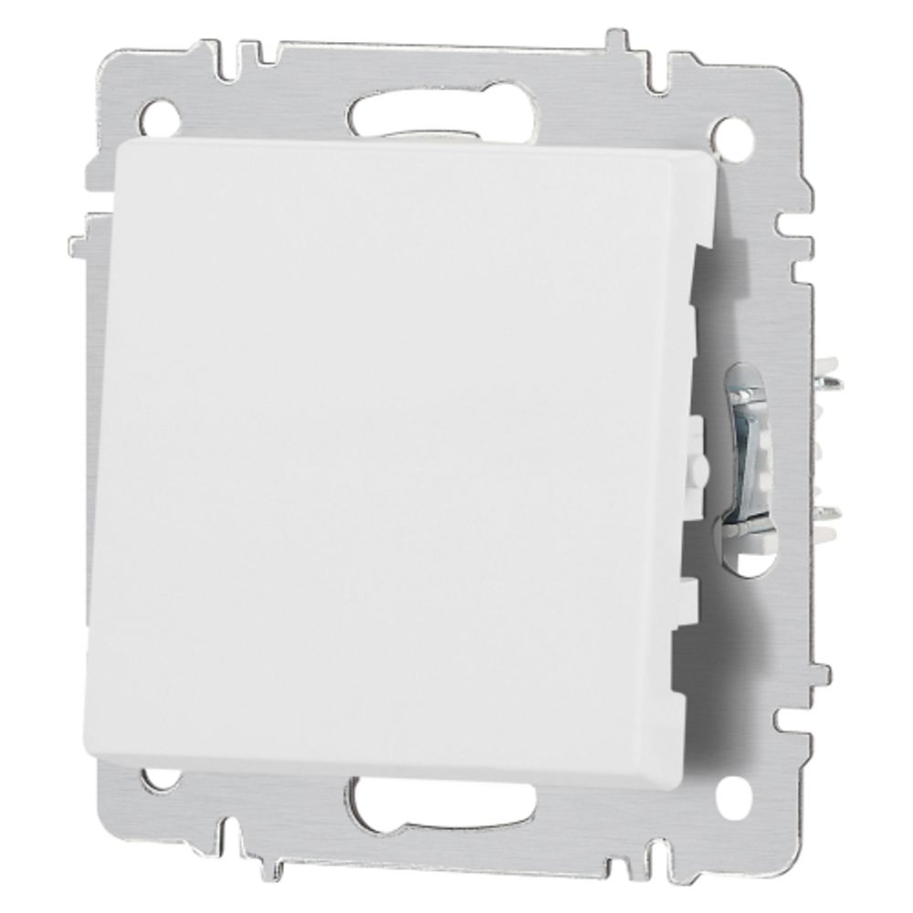 Кнопка Intro Accent 6-109-01М 10А-250В IP20 СУ AL/CU белый матовый