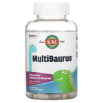 KAL, MultiSaurus, витамины и микроэлементы, со вкусом ягод, винограда и апельсина, 90 жевательных таблеток