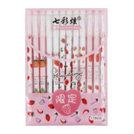 Ручка гелевая, пиши-стирай, Basir, синие чернила, серия "КЛУБНИКА", разноцветный корпус