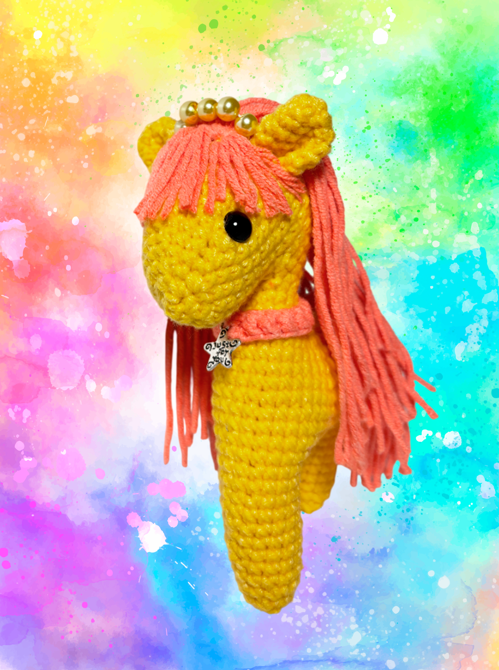 Брелок (вязаный) / Лошадка #09