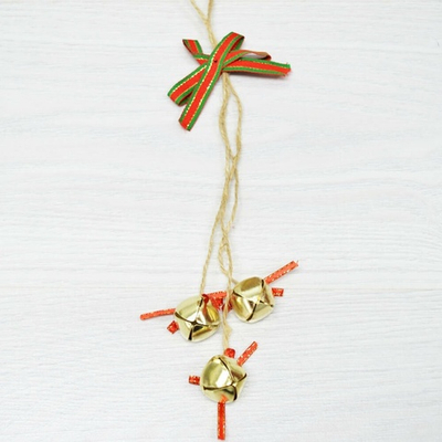 Украшение подвесное "Колокольчики - бубенцы" 34см