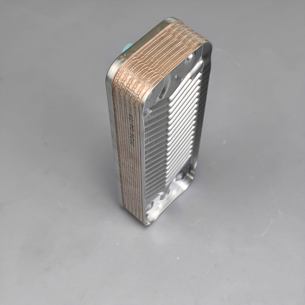 Теплообменник ГВС 12 пластин 166 мм для котлов BAXI, PROTHERM, FONDITAL арт. 0020119606, 711612800, 711613000