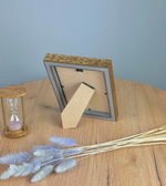 Фоторамка пластиковая 10х15 см, коричневая, фактура дерево, арт. 1015.628060