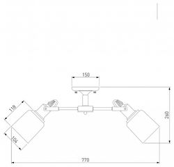 Потолочная люстра Eurosvet Astor 70111/8 черный