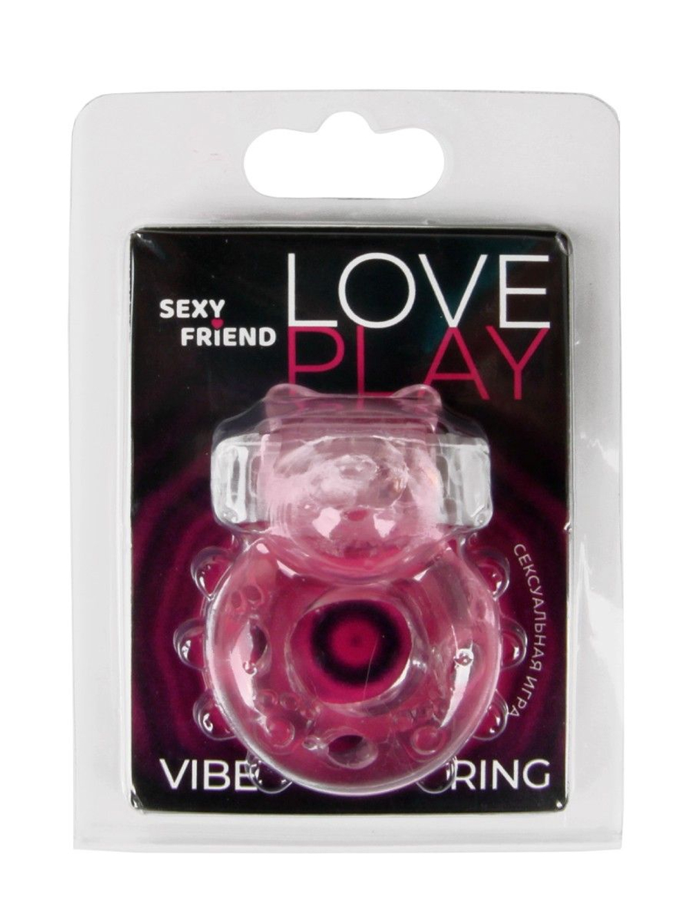 Розовое эрекционное виброкольцо в форме мишки