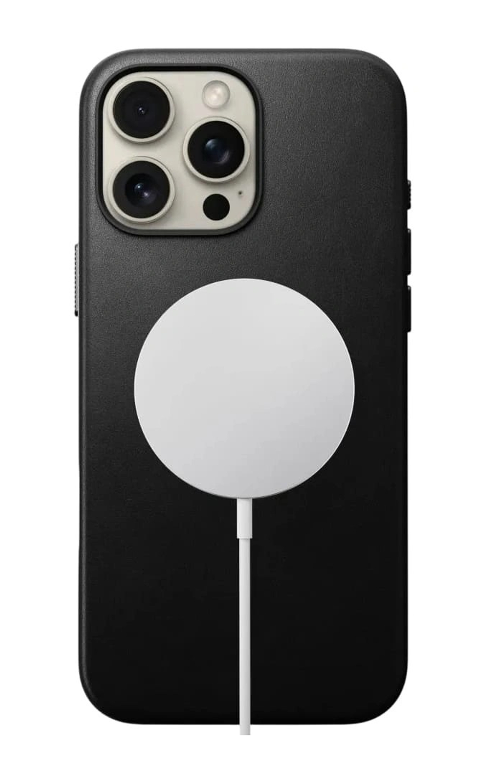 Накладка Nomad Traditional Leather Case With MagSafe для iPhone 16 Pro Max, Black (NM01388685)