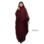 КОМПЛЕКТ: ХИМАР И АБАЯ ИЗ МЕДИНСКОГО ШЕЛКА One size