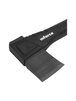 Универсальный топор с точилкой в кофре Inforce 440 гр 06-12-023
