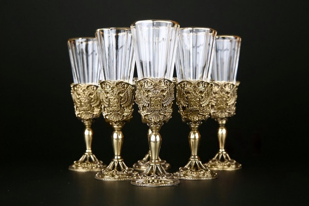 Набор лафитников "Герб России"