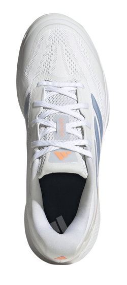 Женские теннисные кроссовки Adidas Avacourt 3 - white/halo blue/beam orange