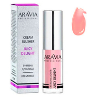 Жидкие кремовые румяна #01 Персиково-розовый Aravia Professional Blusher Juicy Delight 5мл