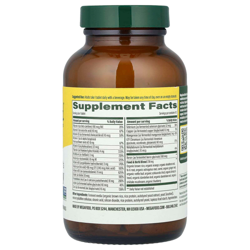 MegaFood, Men's One Daily, ежедневные витамины для мужчин, 90 таблеток