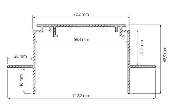 Профиль Arlight Tek-Power-RW70F-GH16-2000 019885