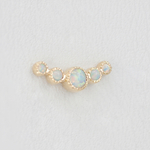 Moonheart cab grisant tops with synthetic opals