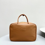 Miu Miu Leather Top Handle Bag 24 cm