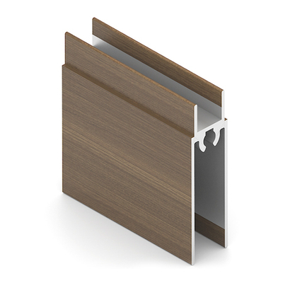 Рамка нижняя двери (5,40 м) Орех ПВХ