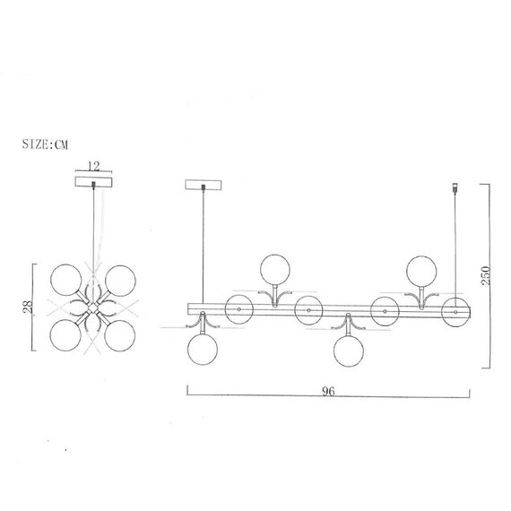 Подвесная люстра Imperium Loft Matisse 191884-26