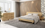Кровать из массива дуба с тумбами Deo