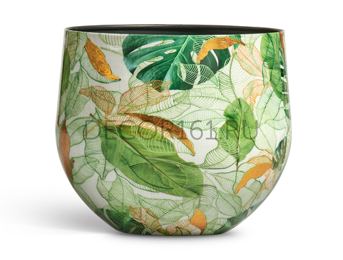 Кашпо TREEZ Effectory Savage Garden Чаша Botanical в-23 см, д-23 см 41.33-25-24-126-GN-23