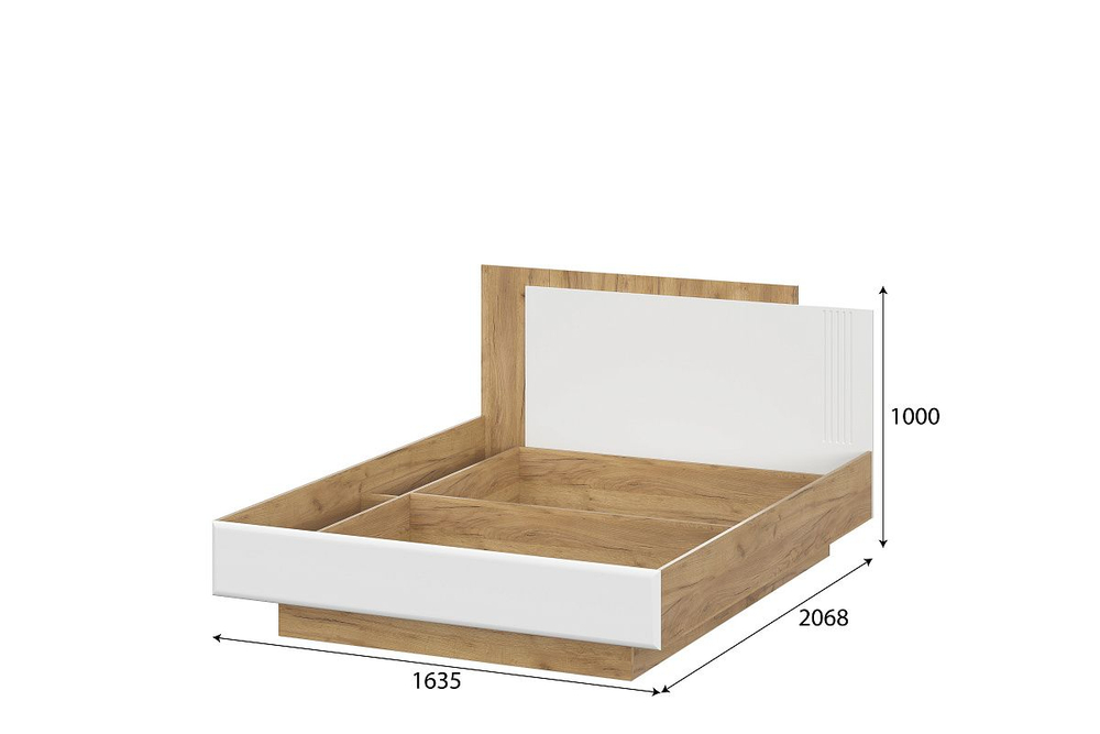 Спальня Милан Дуб Золотой/Белый Матовый